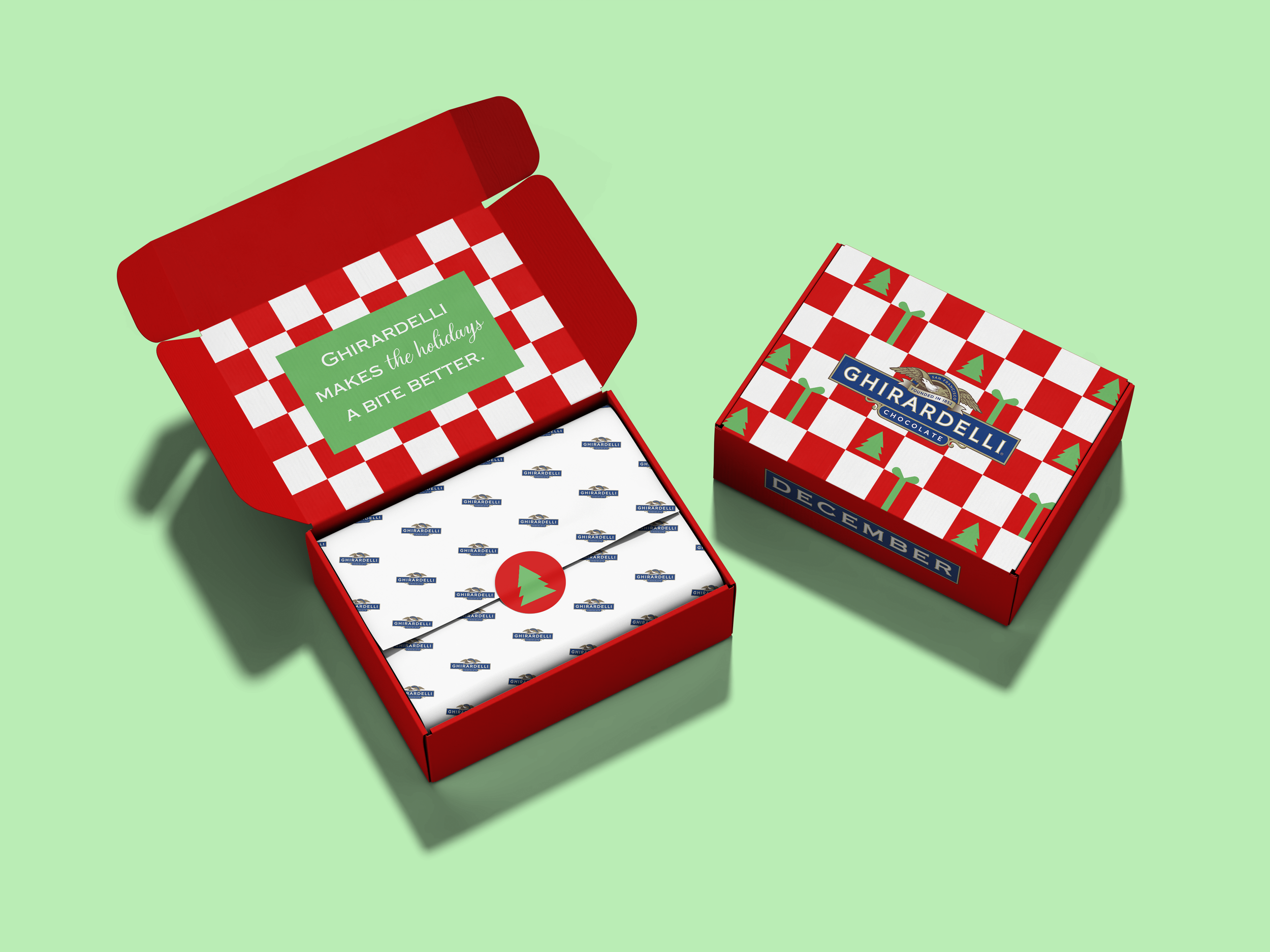 December Subscription Box Mockup
