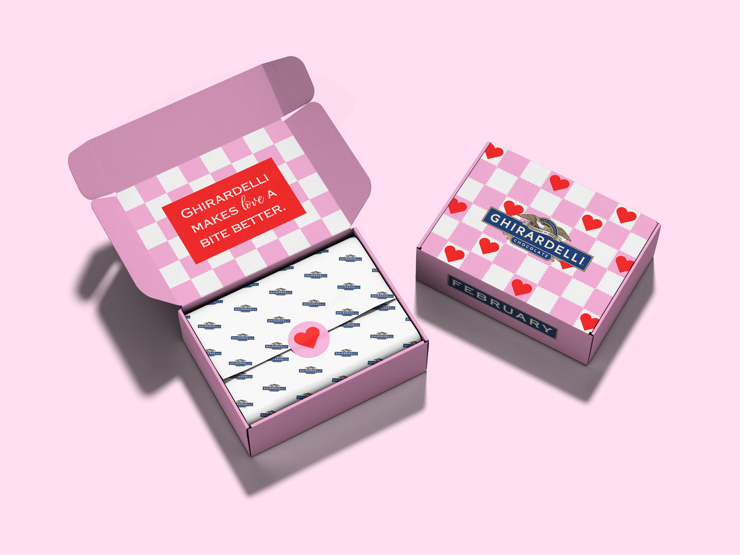 February Subscription Box Mockup