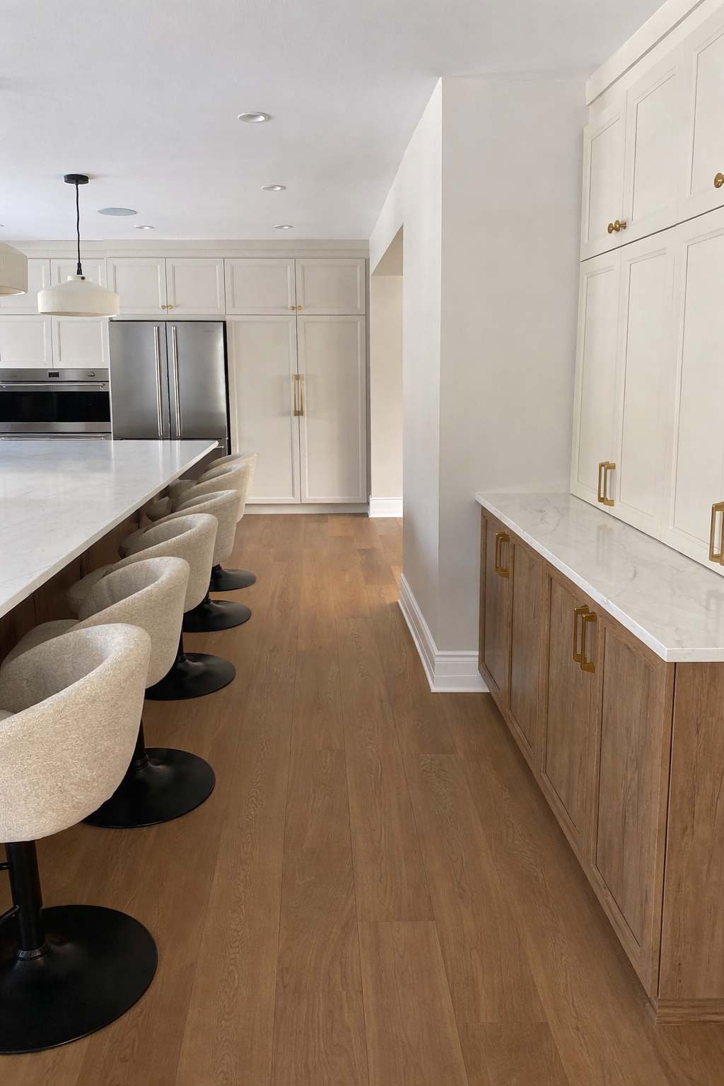 Modern kitchen with marble island.png