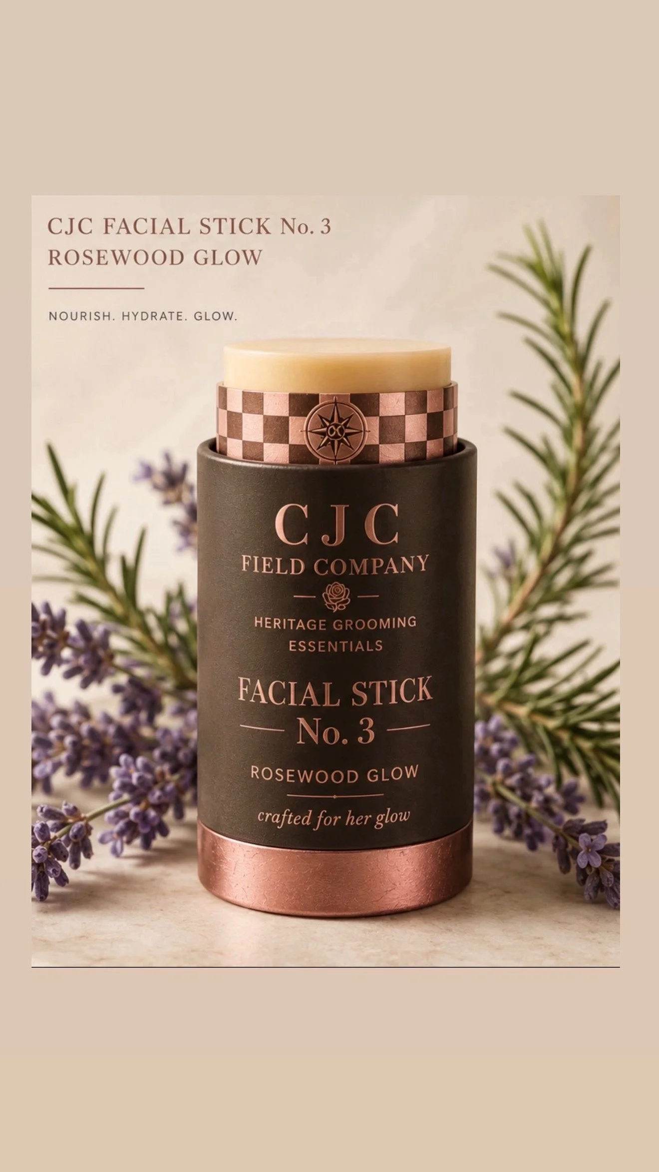 CJC Rosewood Glow Facial Stick