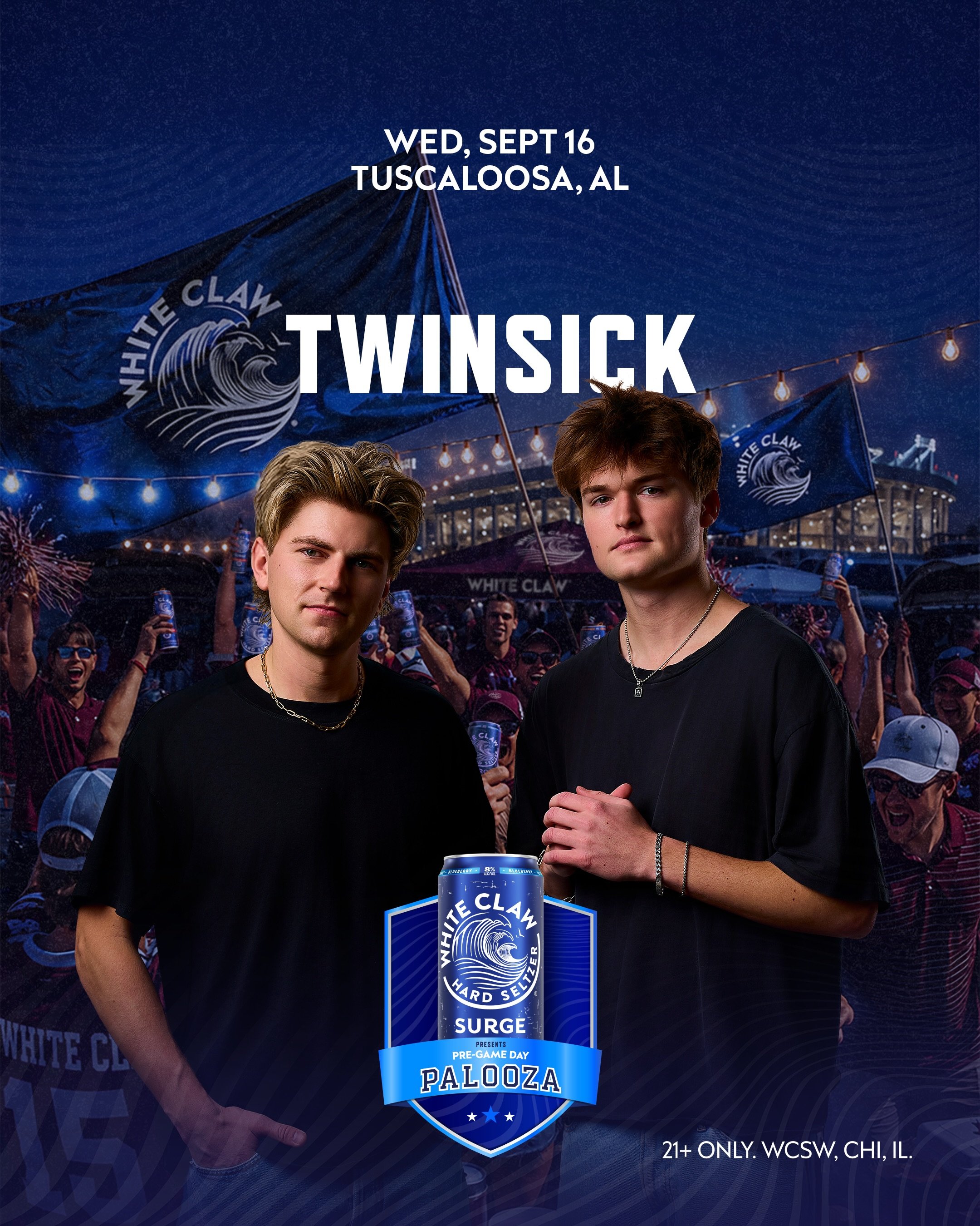 Extra special Wine Wednesday loading ⏳ $5 bottles and NO COVER with UA ID as usual but we&rsquo;ve got @twinsick in the back for the @whiteclaw Pre Game-Day Palooza with support from @djicebergferg 🎧 Doors at 6pm! 

Thursday | CLOSED - private event