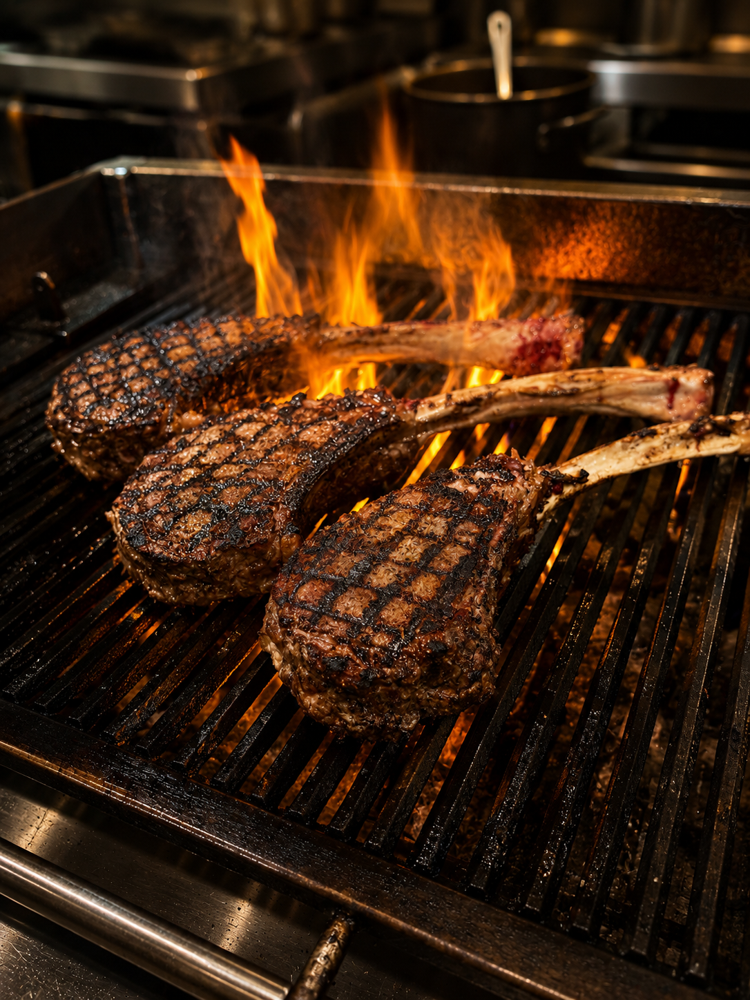 Charred Certified Angus Beef Tomahawk Ribeyes