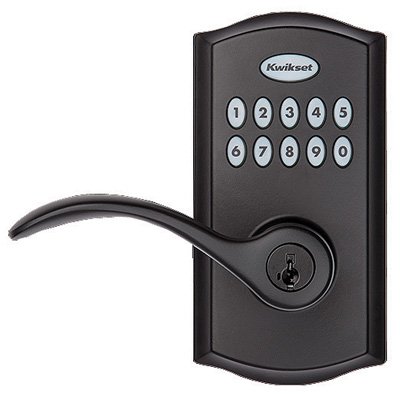 Kwikset 955PML SmartCode Electronic Lever Lock - Black