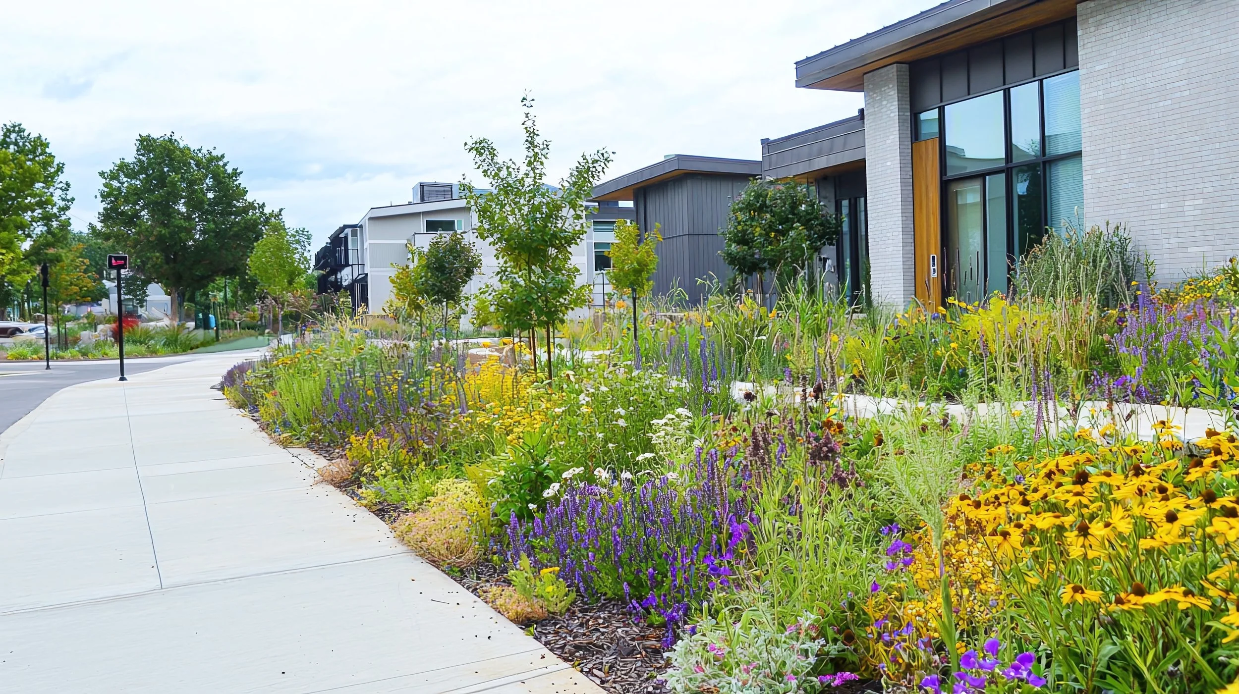 Commercial plantings and maintenance services