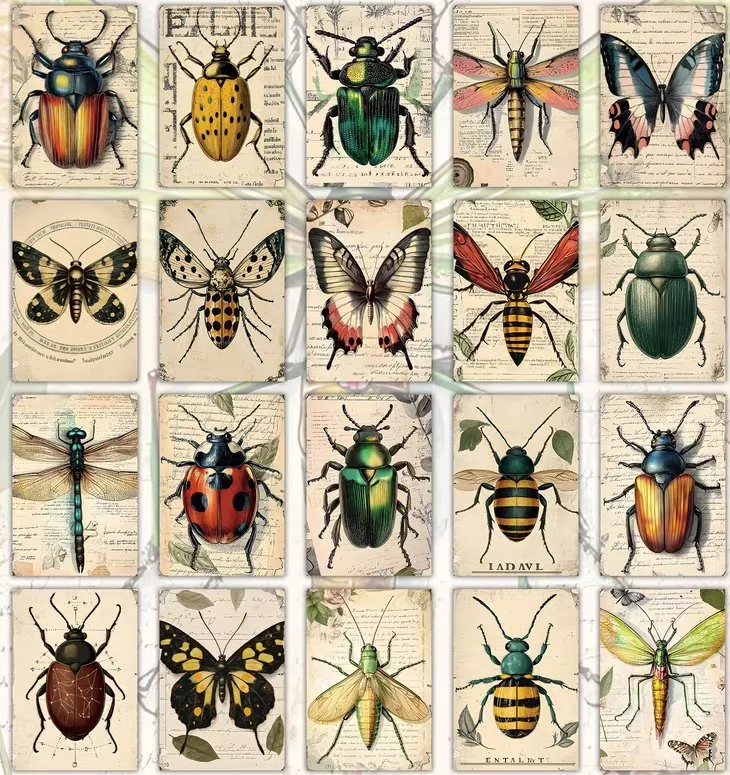 The Vintage Scarab Spirit Shadow Box Collection
