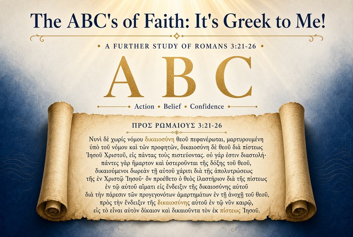 The ABC’s of Faith: It’s Greek to Me