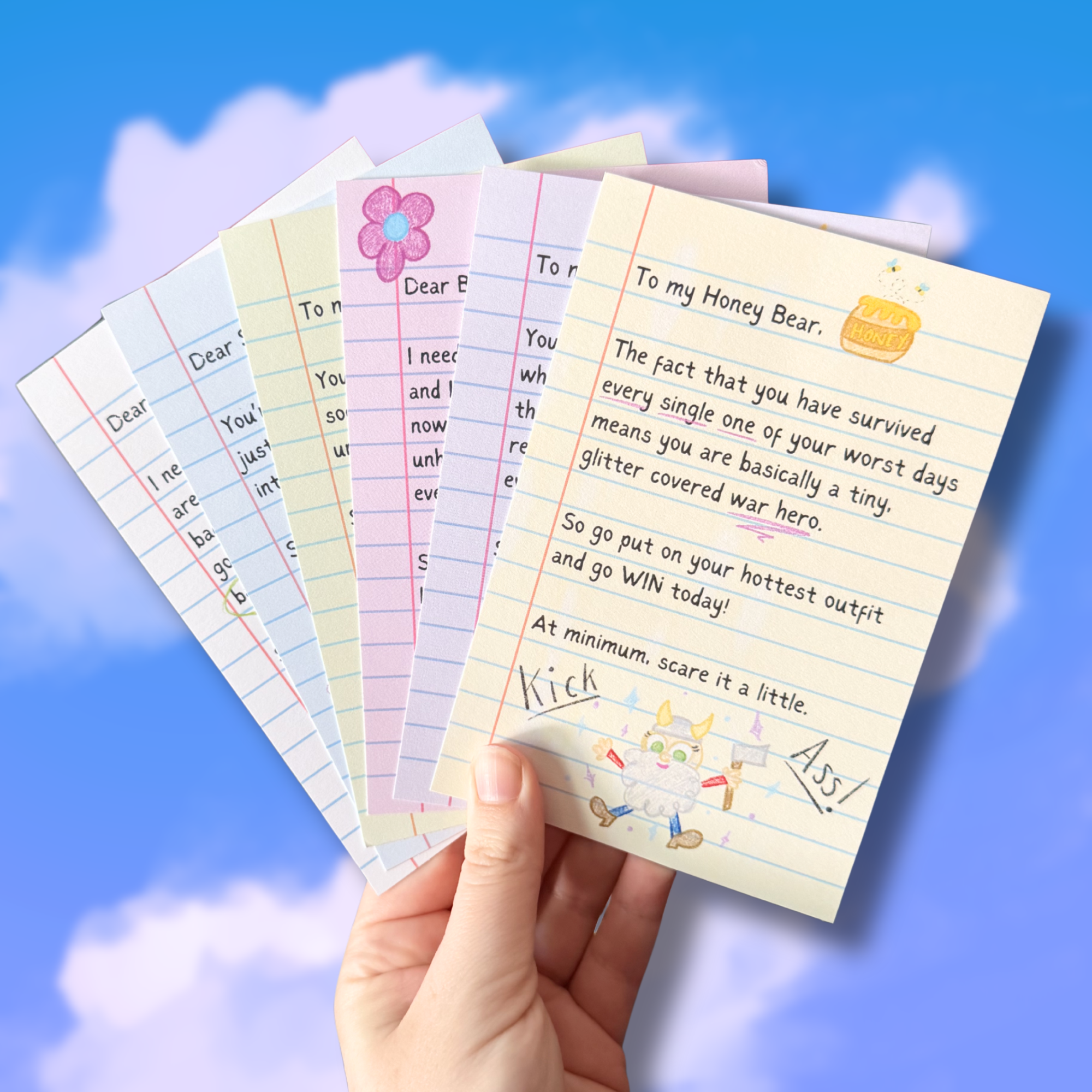 Funny Pep Talk Postcards