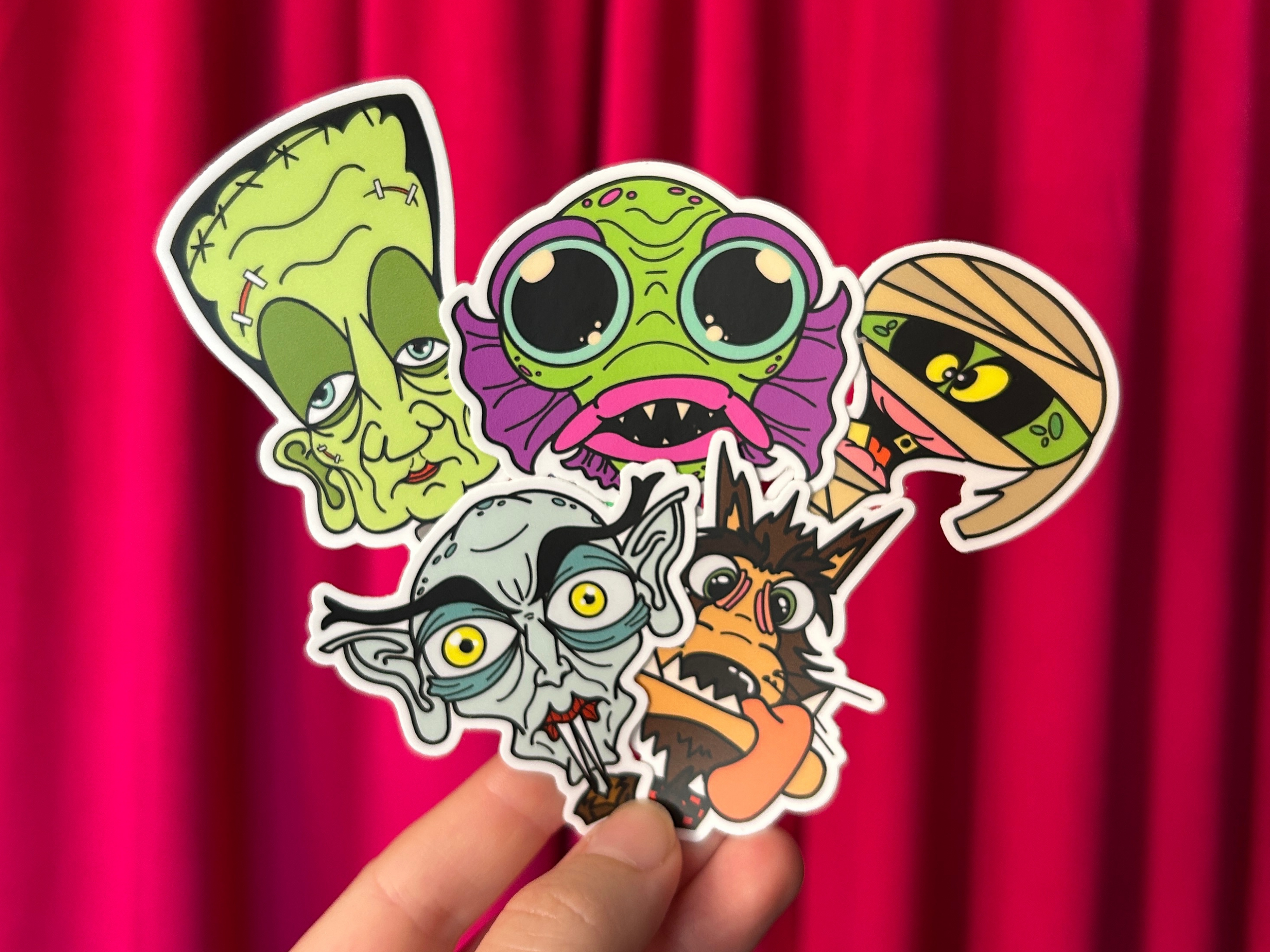 Cartoon Monster Stickers!