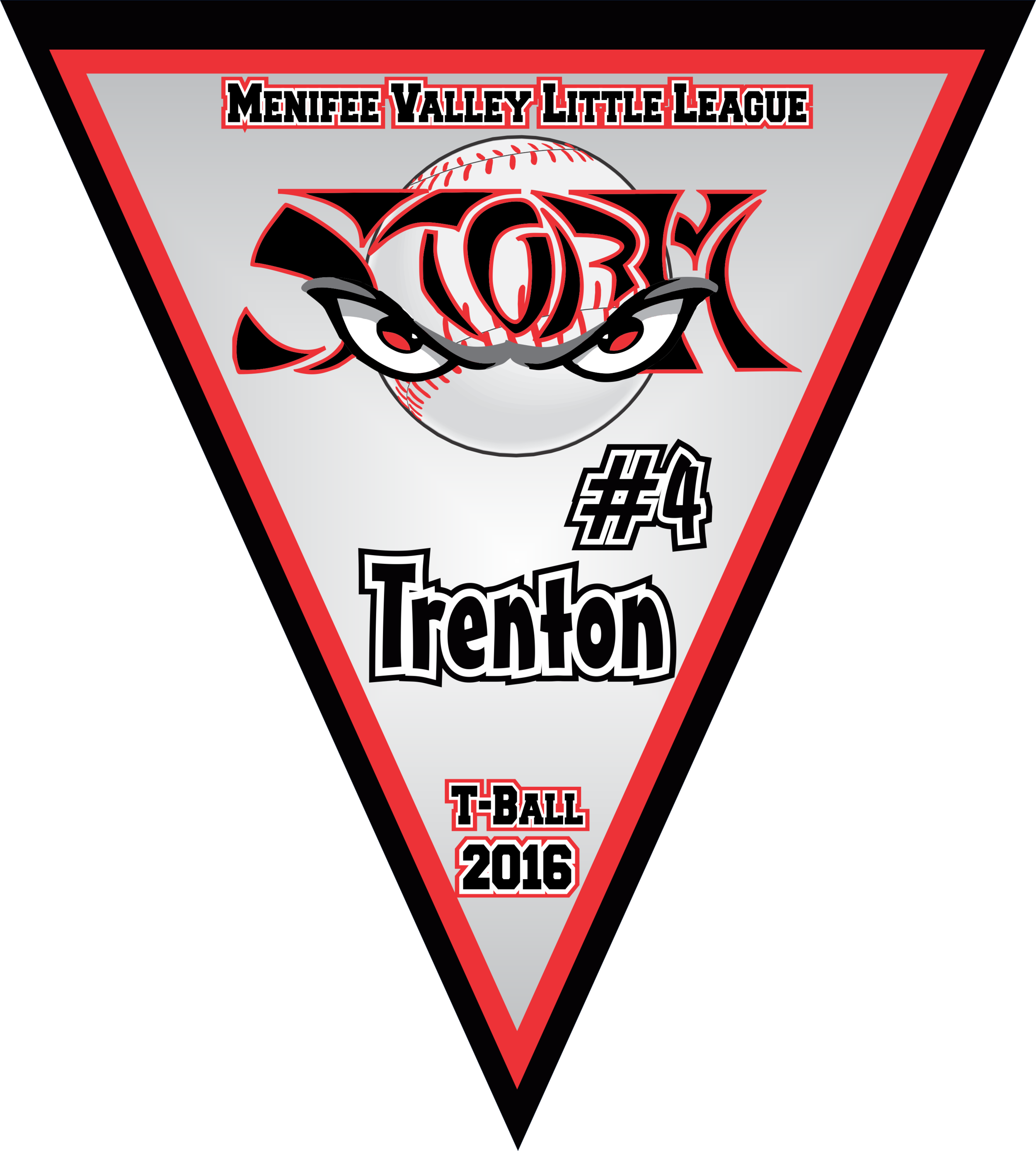 MVLL T-Ball Storm 2016 Triangle Pennant Sample.png