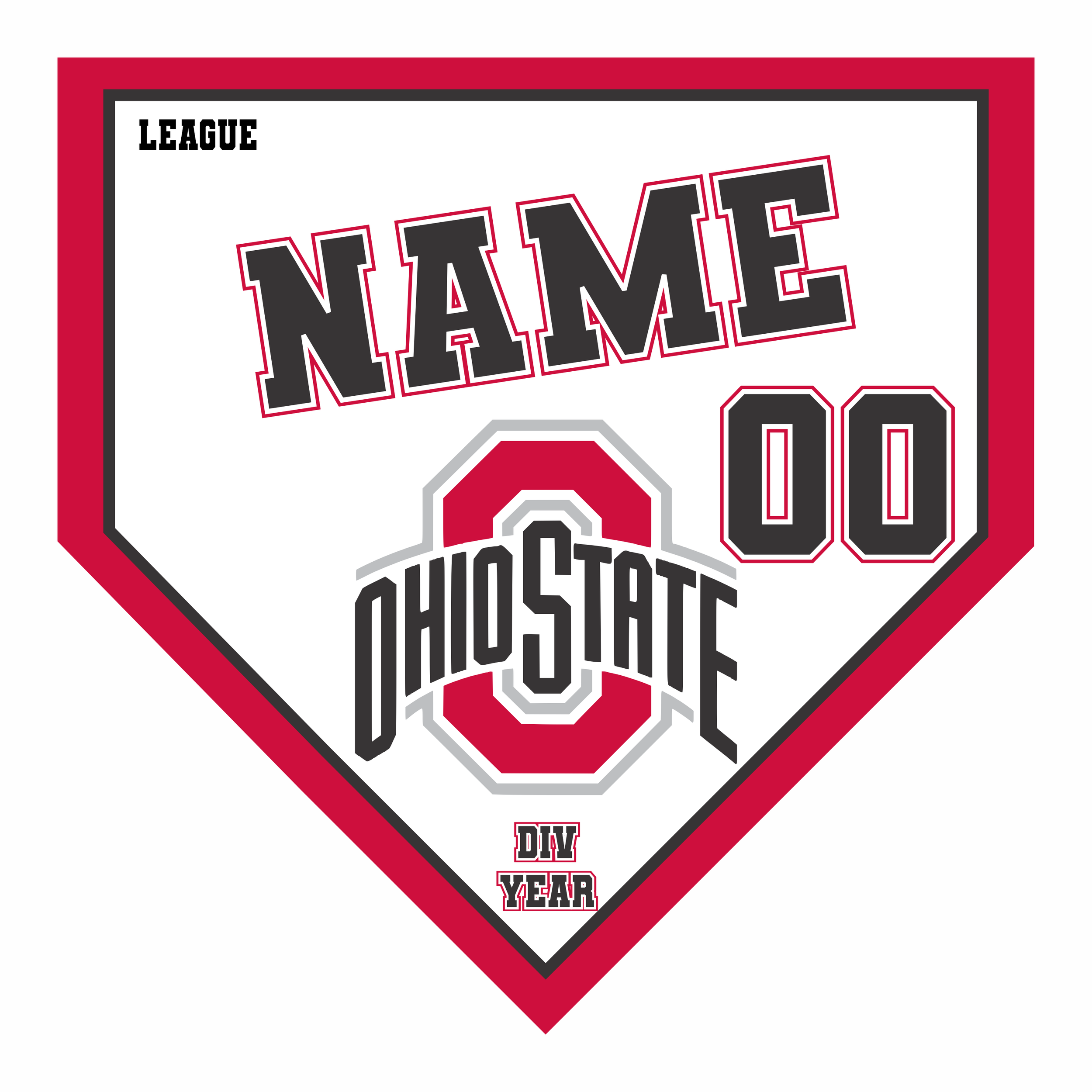 Home Plate Pennant Style E