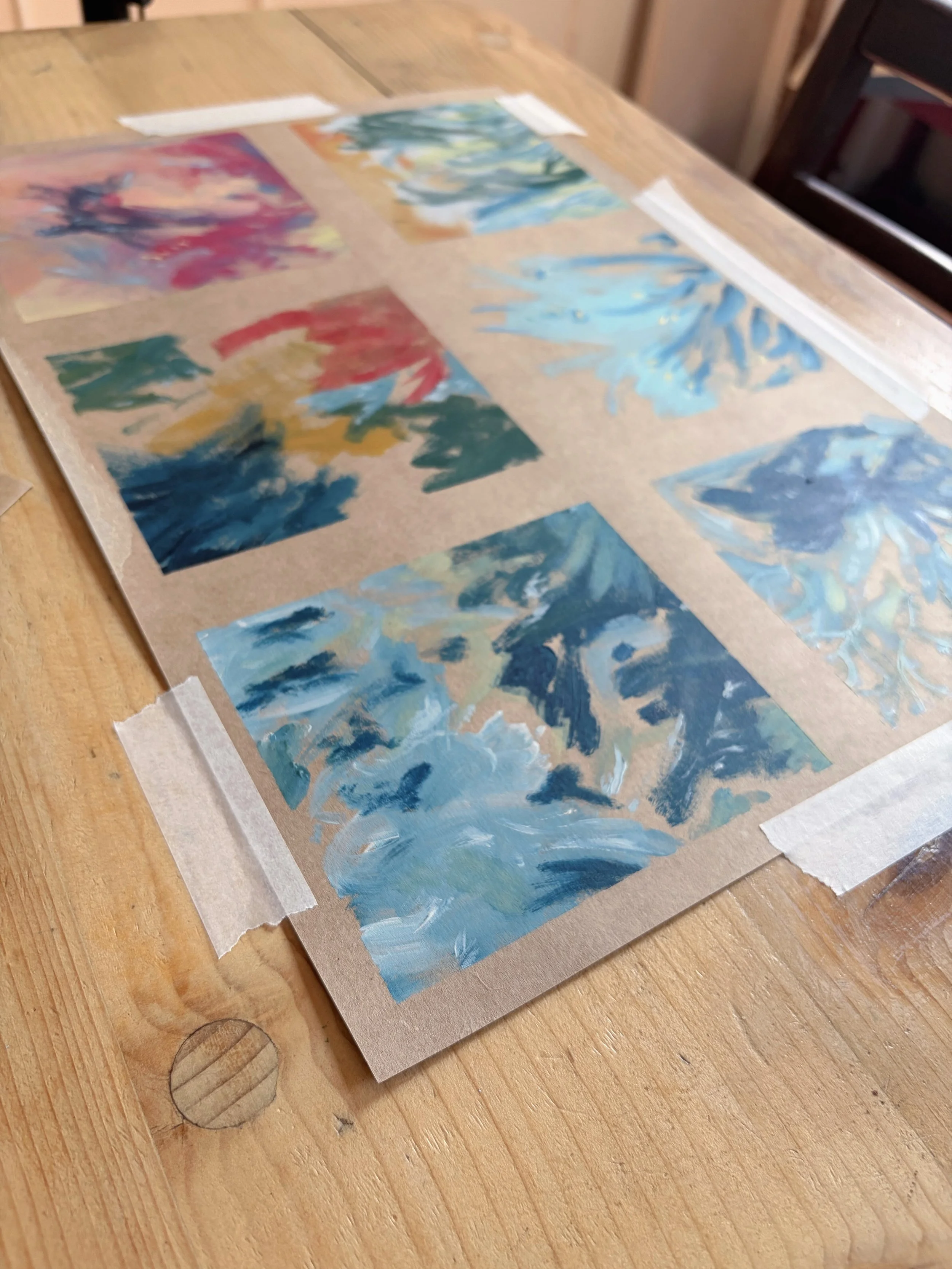 Memories of a Summer Well Spent, August 2026. Acrylic on kraft.