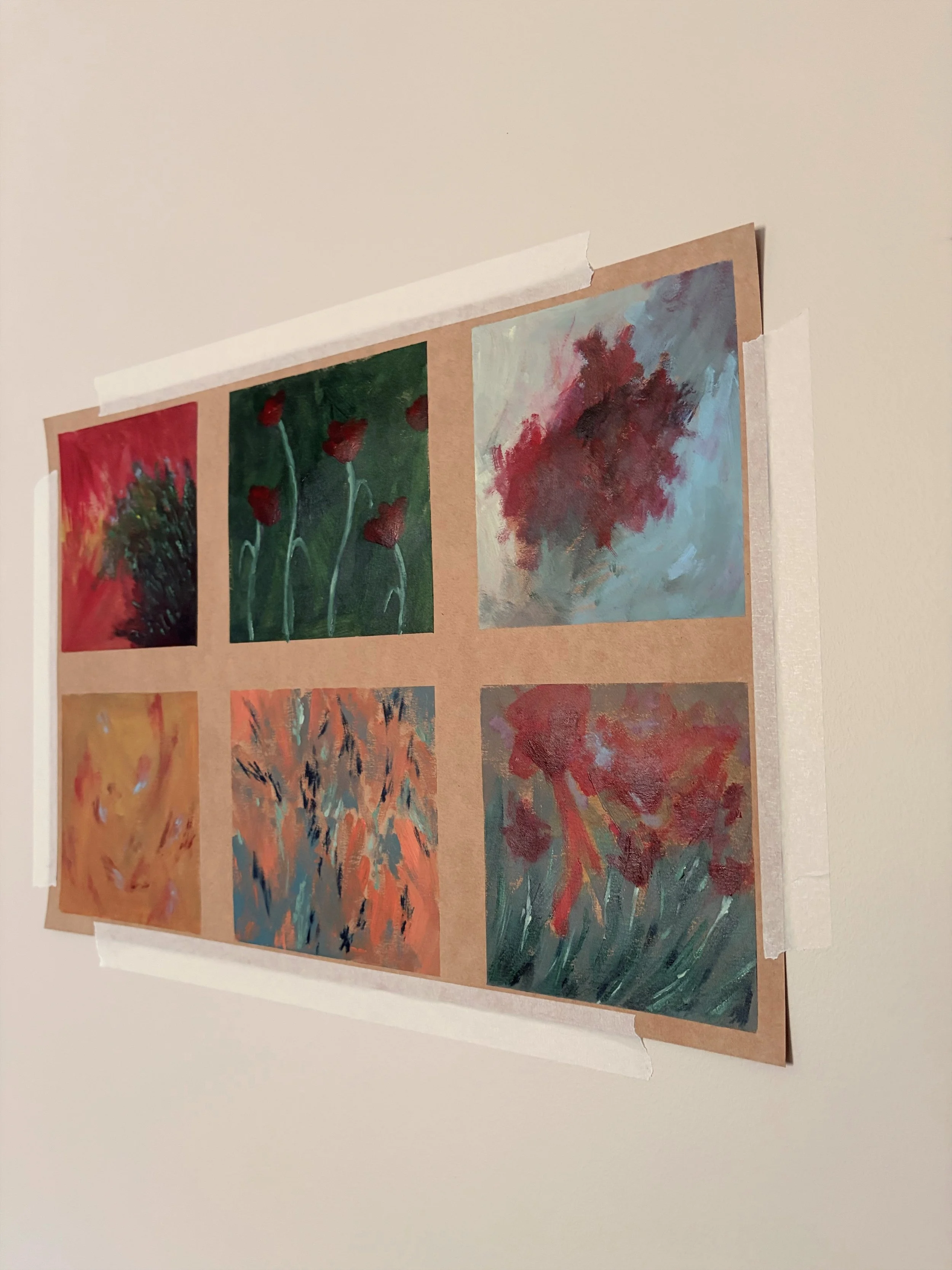 Memories of a Summer Well Spent, August 2026. Acrylic on kraft.