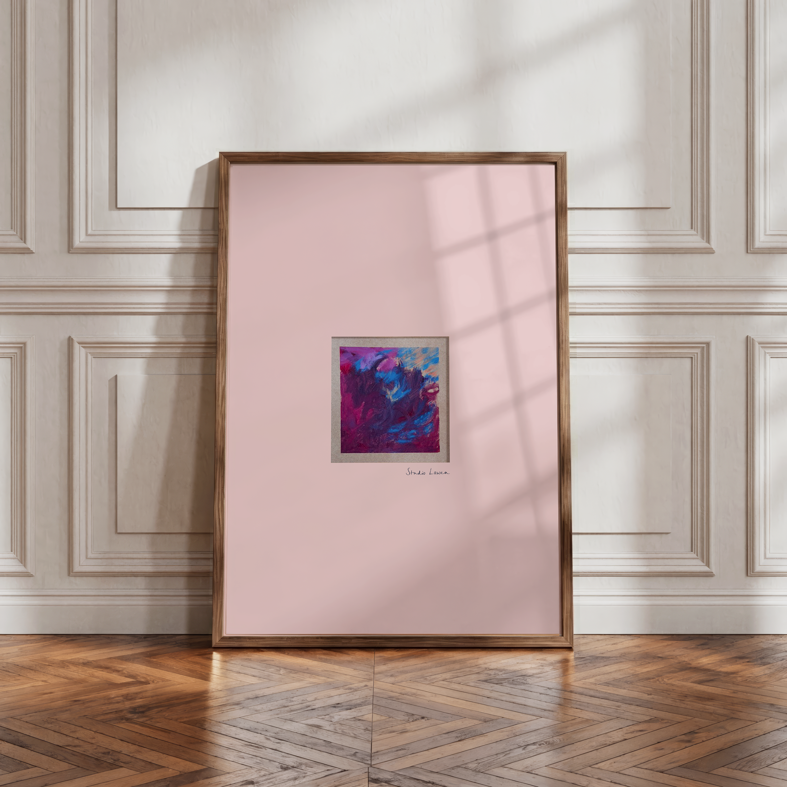 studio Lawen_July 2026_Acrylic on Kraft paper_Where We Wandered 02_Mockup_pink.png