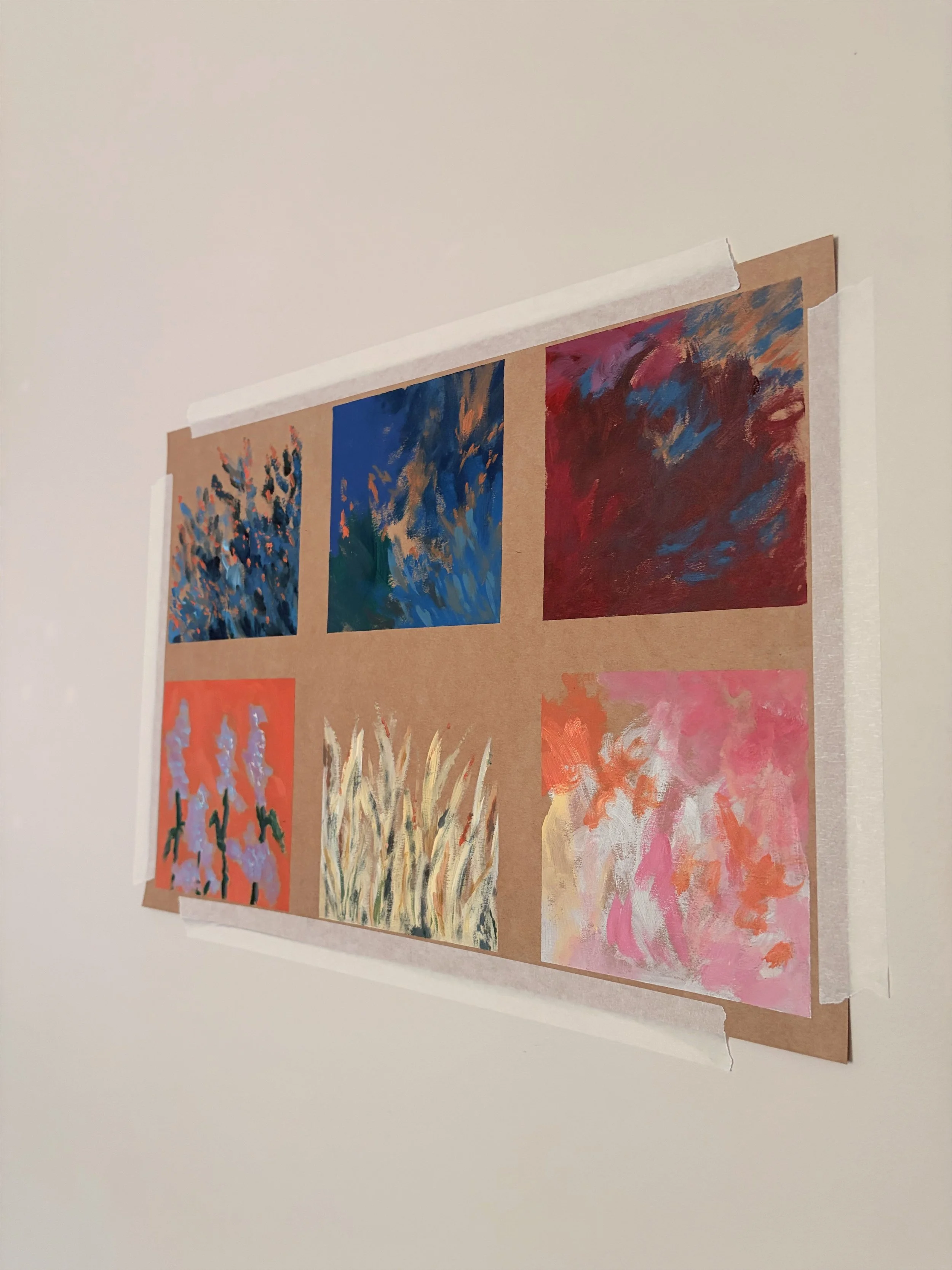 Memories of a Summer Well Spent, August 2026. Acrylic on kraft.