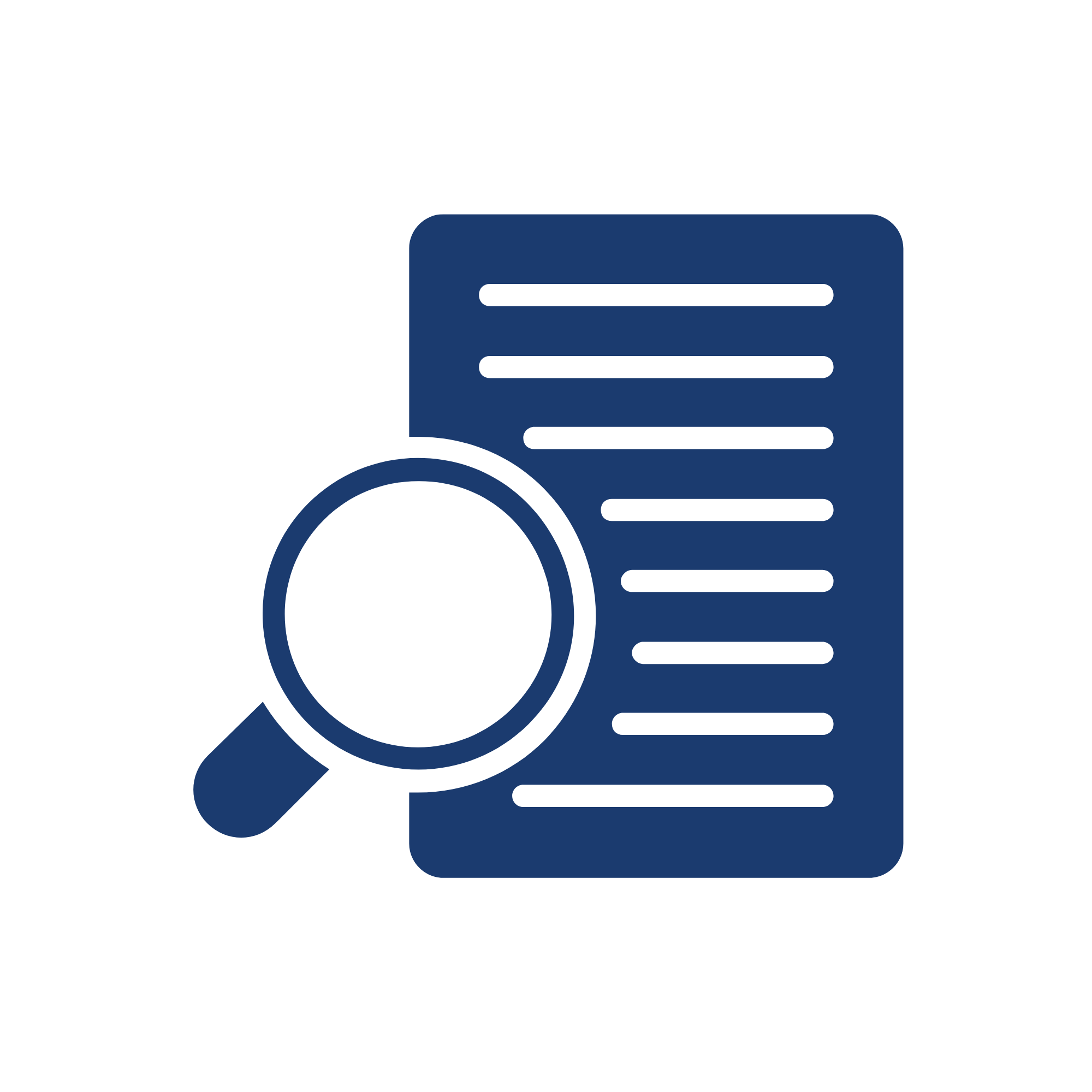Checklist document with a magnifying glass icon representing detailed, photo-documented cleaning quality inspections