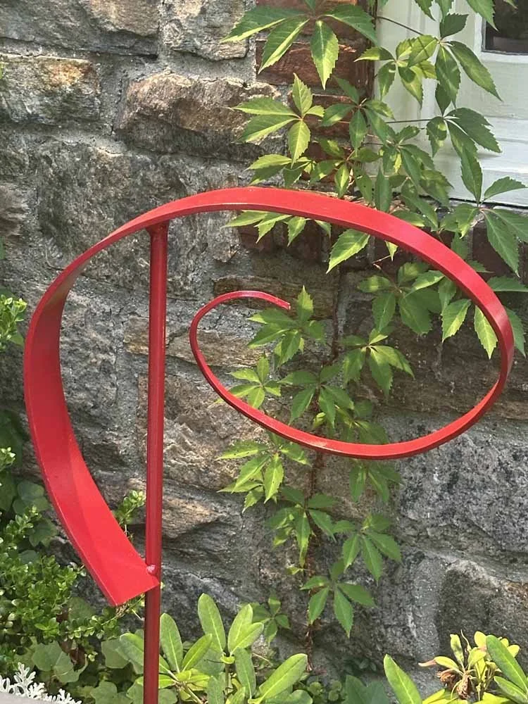 Red Gesture/Energy Swirl (2023), welded aluminum, 31”h x 18” w x 10” d  $750