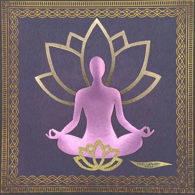 Lotus Series: Sovereign—by Hudson Valley artist Jodi Carlson. Fine Art Print.