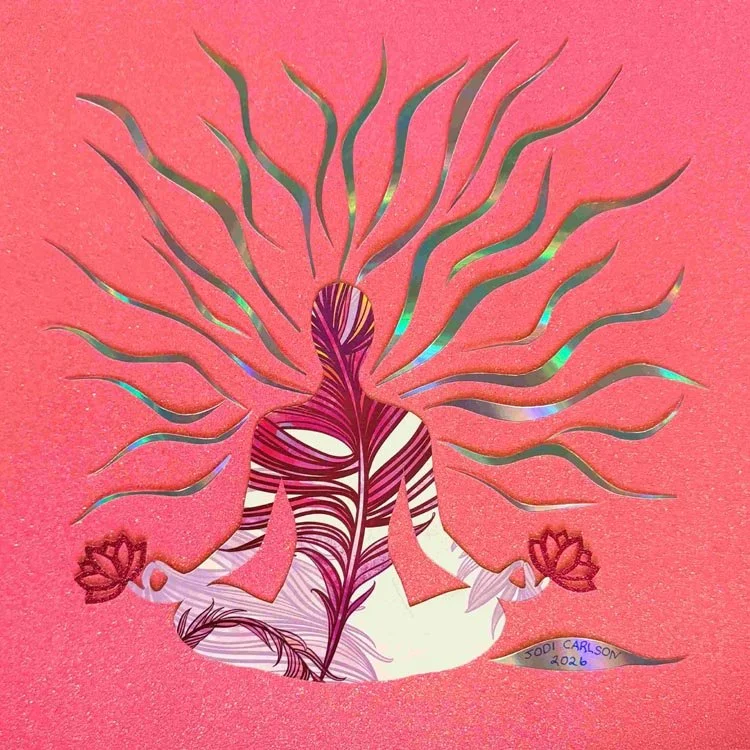 Lotus Series:  Radiance—by Hudson Valley artist Jodi Carlson.  Fine Art Print.