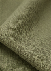 Tela de color verde olivo con textura de lona