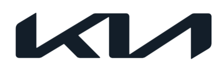 Logotipo de la marca Kia en color negro.