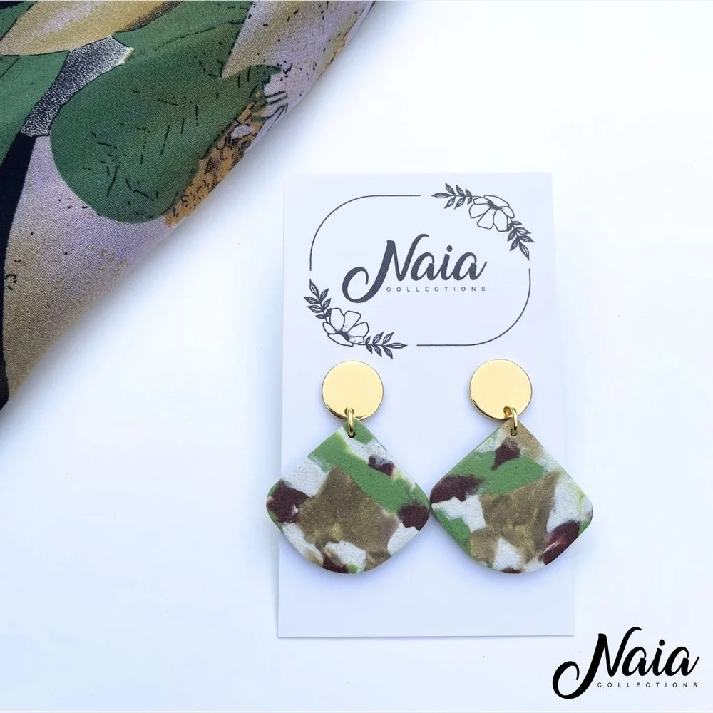 Textured Statement dangle earrings (Autumn Collection)