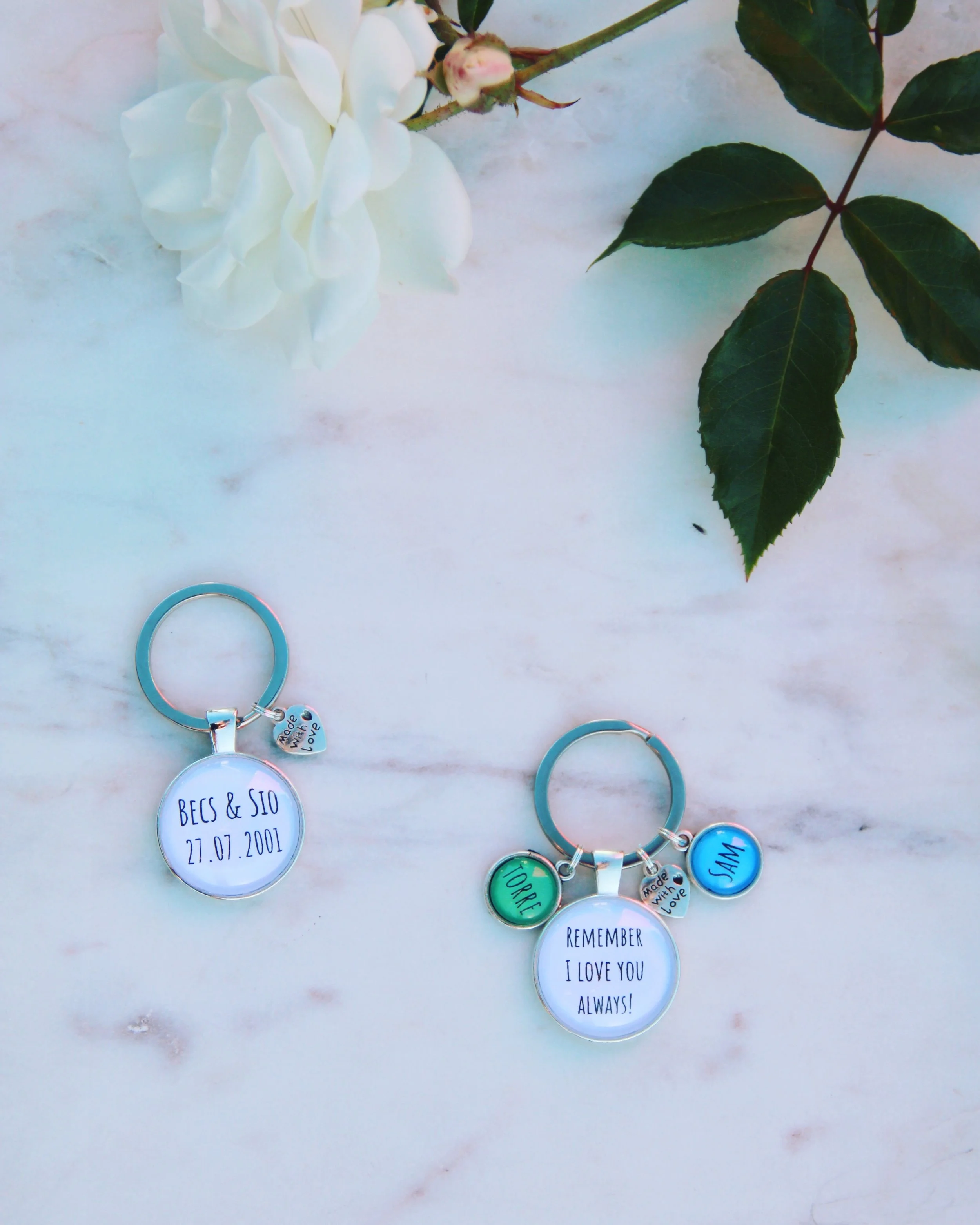 Wedding:anniversary silver key ring 2.JPG