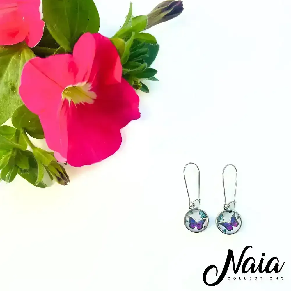 Whimsical Butterfly Dangle Earrings