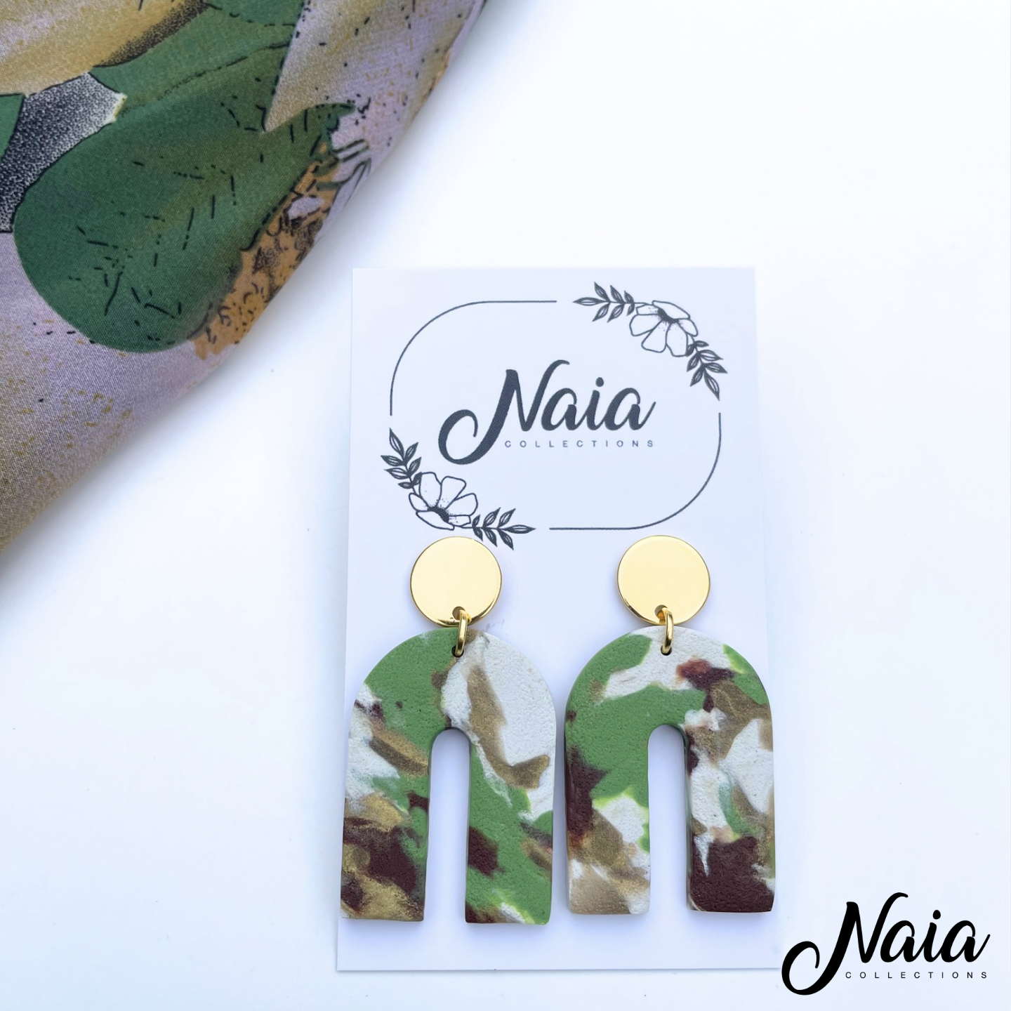 Arch Statement dangle earrings (Autumn Collection)