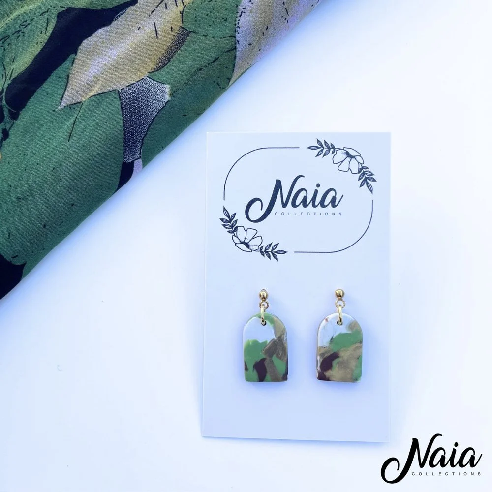 Small arch dangle earrings (Autumn Collection)
