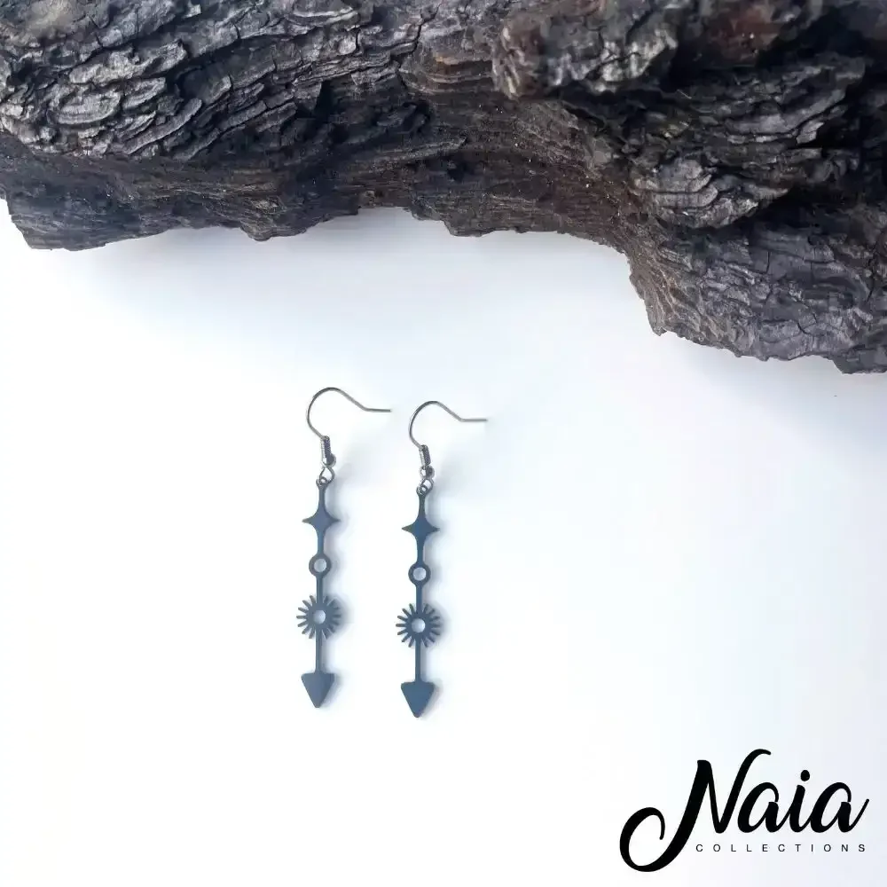 Funky Stainless Steel Dangle Earrings