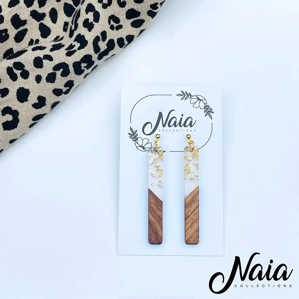 Wood-and-resin-gold-fleck-dangle-earrings.webp