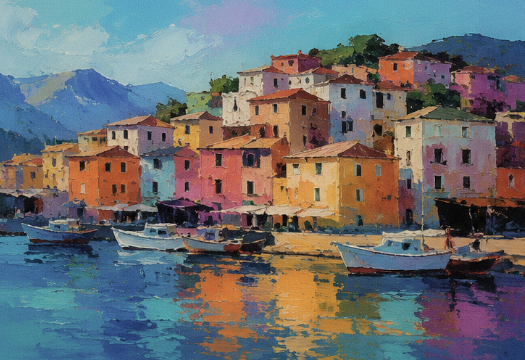 Harbor in Color