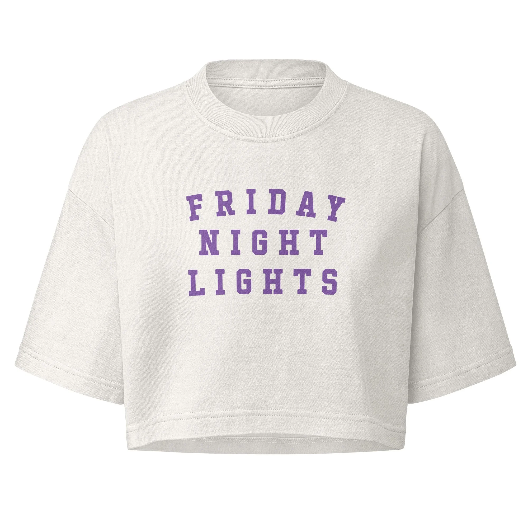 Friday Night Lights // Bella + Canvas Cropped Tee