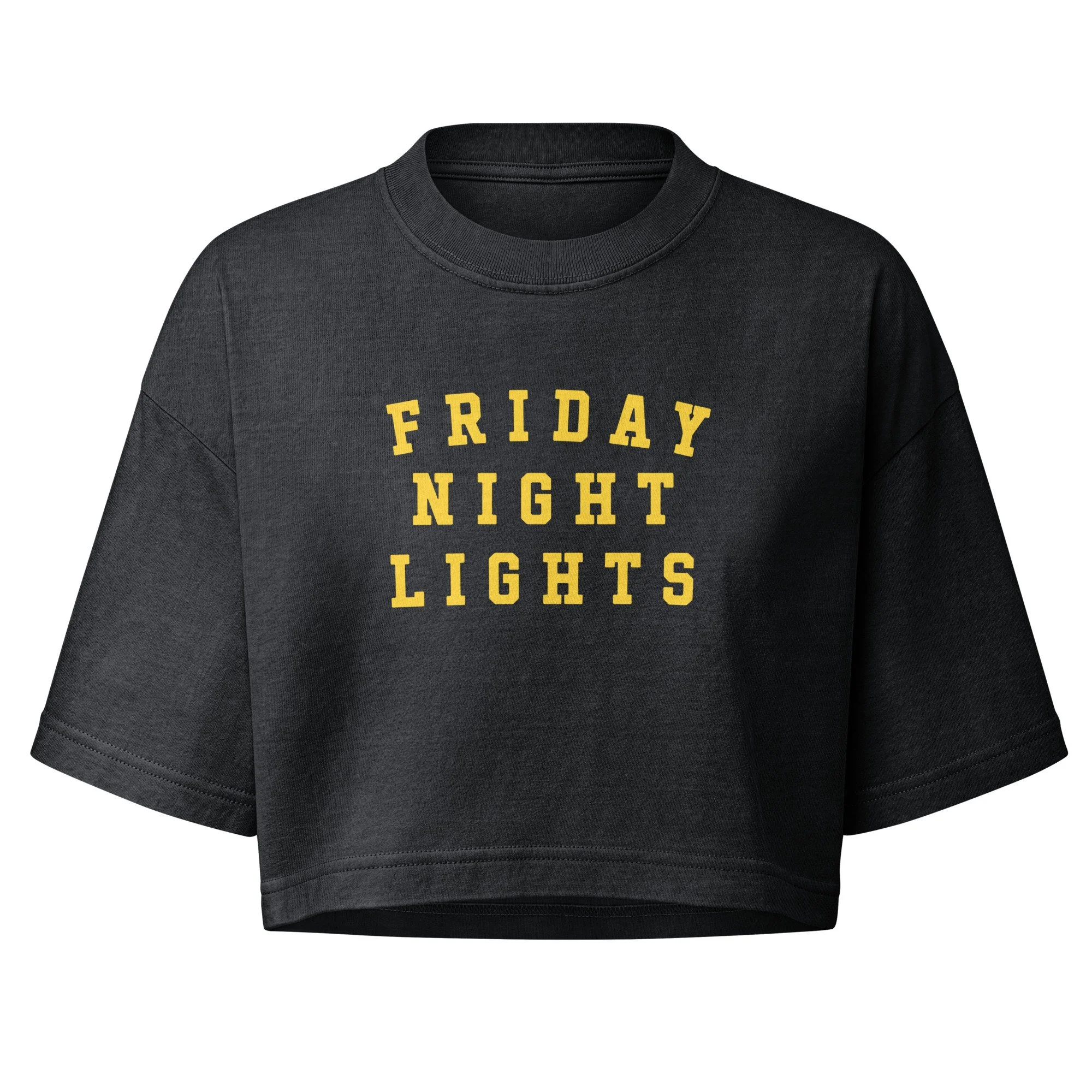 Friday Night Lights // Bella + Canvas Cropped Tee
