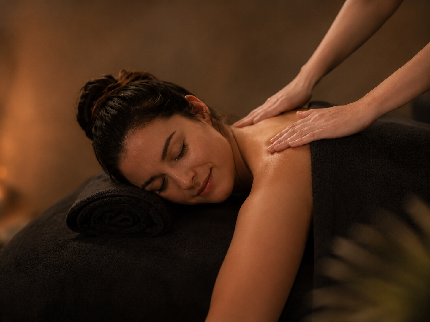 Being massaged