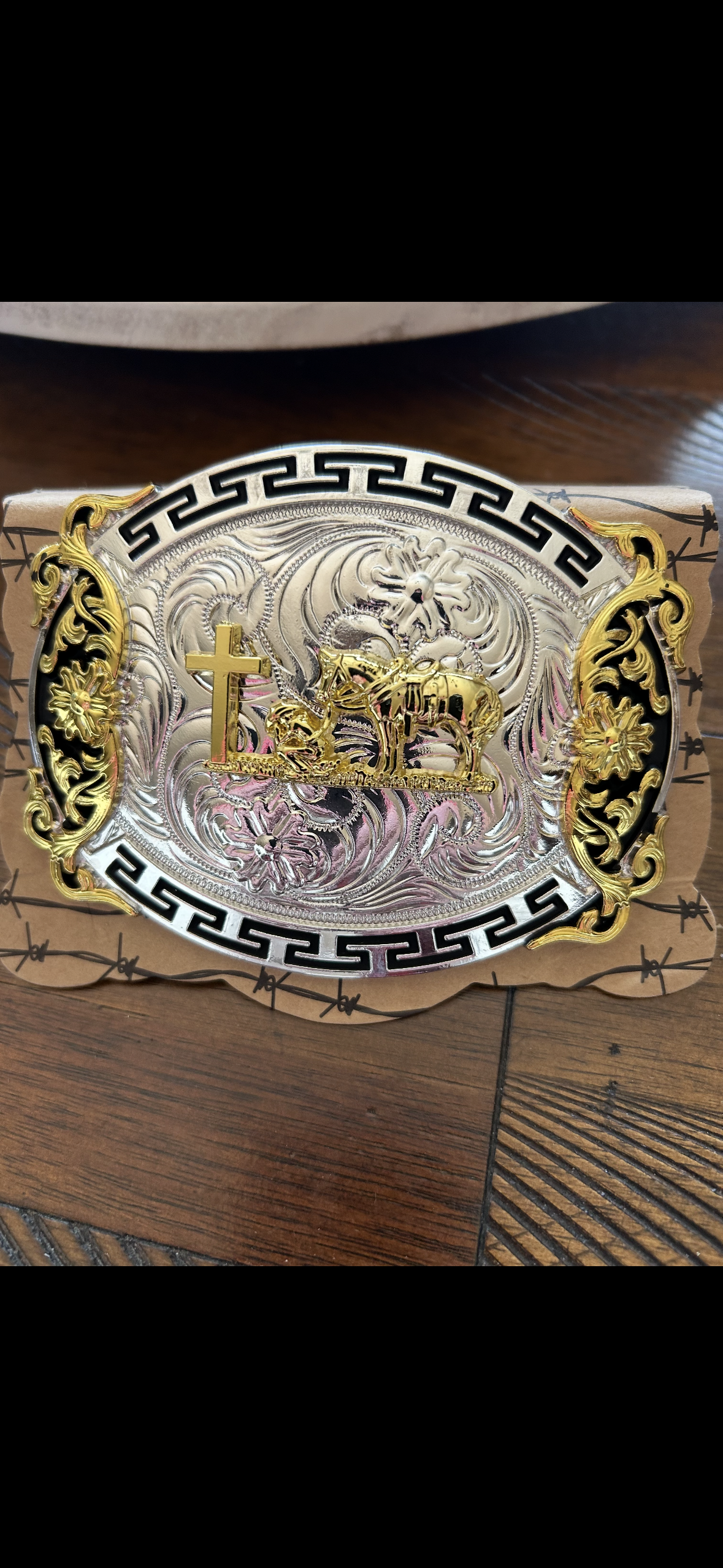 Cowboy At The Cross Buckle