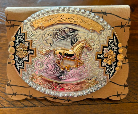 Running Horse Belt Buckle