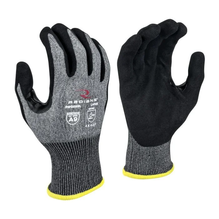 Cut Protection Level A9 Sandy Foam Nitrile Coated Glove