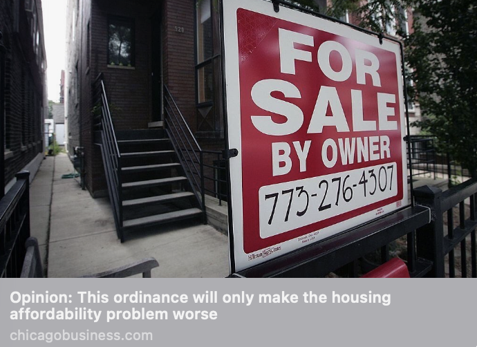 Opinion Article: Mayor’s ordinance will make housing less affordability