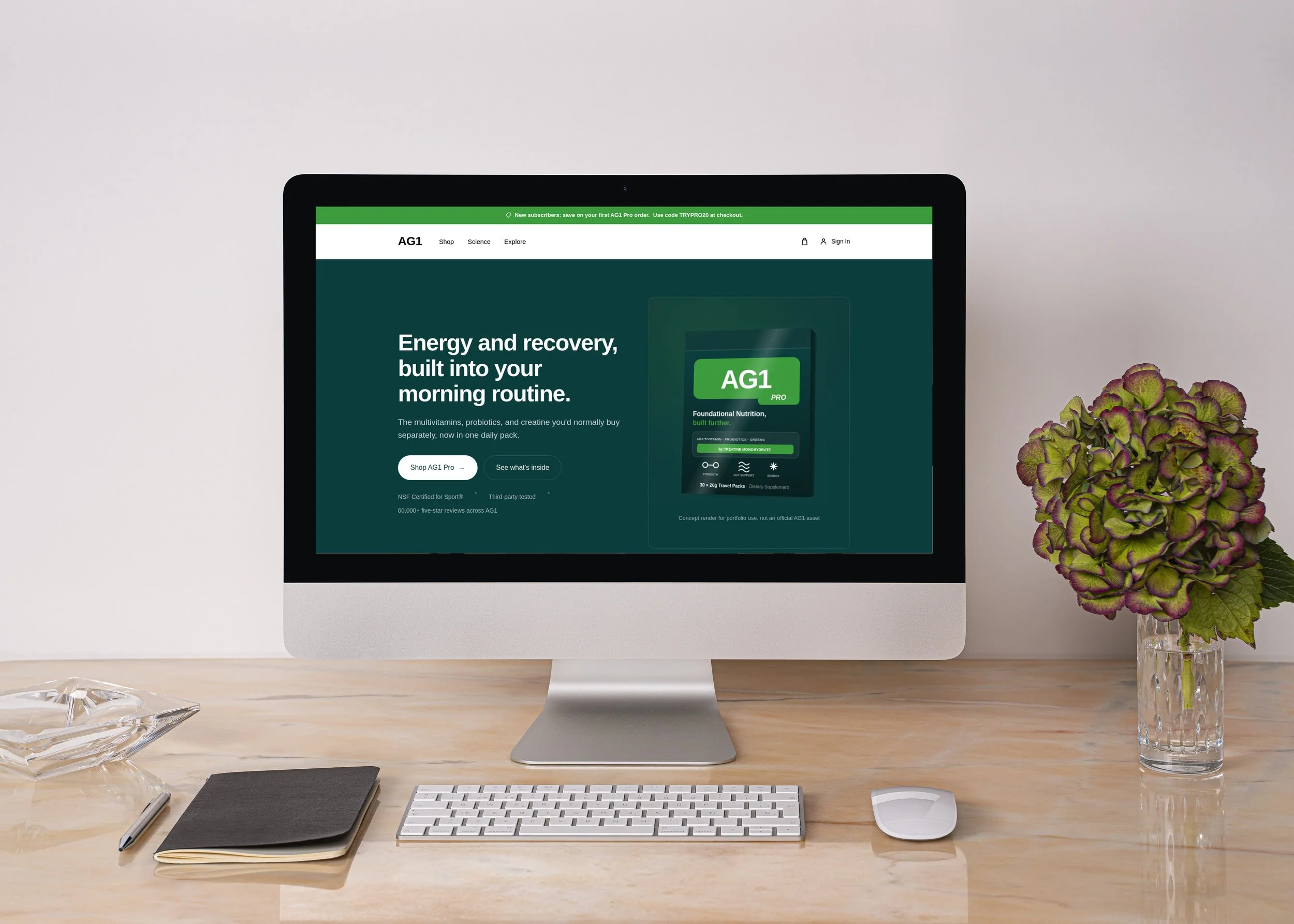 Sales Page | AG1 | Health & Wellness