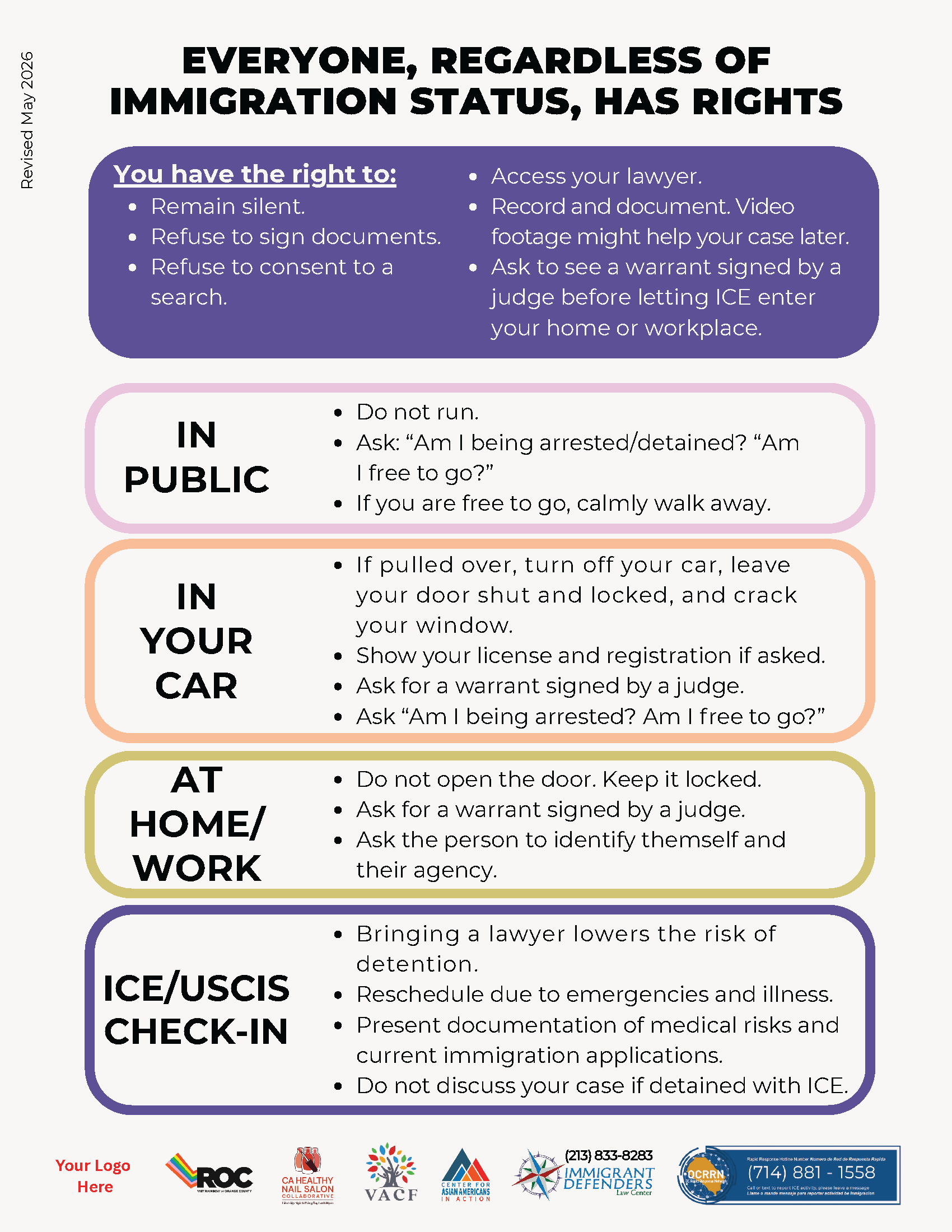 Know Your Rights Basics (English)