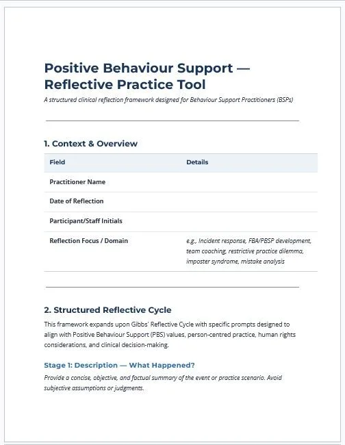 Reflective Practice Tool [Word]