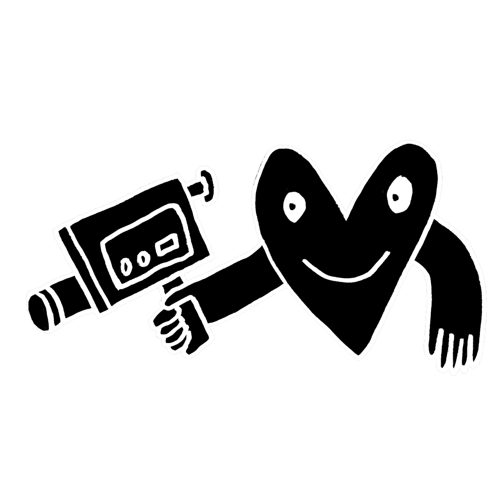 Joy Ride illustration of a camera and a heart
