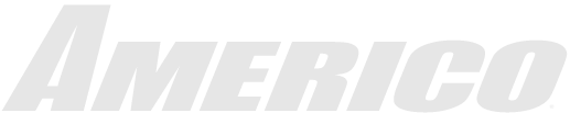 The word 'AMERICO' in bold, stylized white letters with a black background.