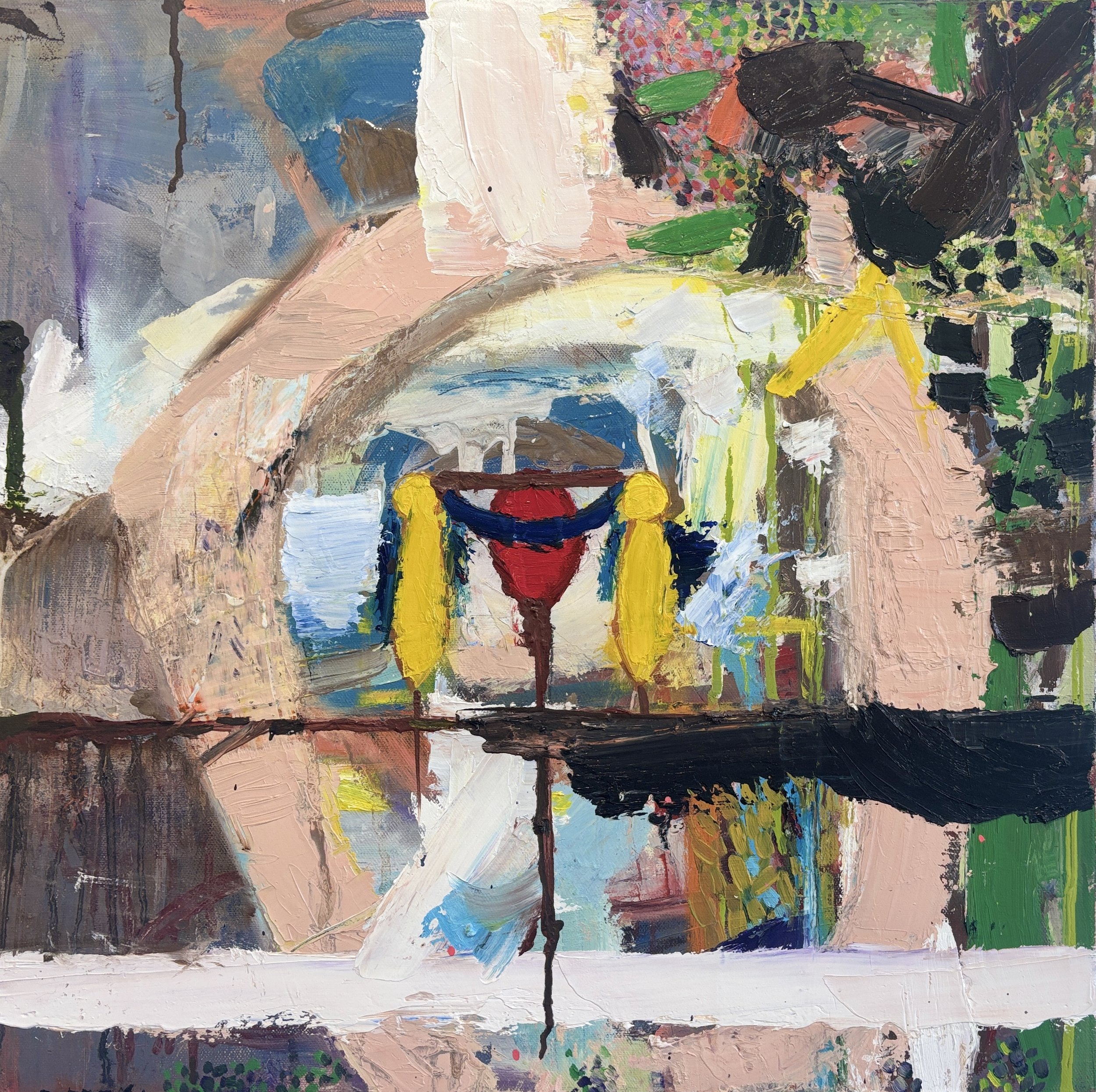 Hedgerow,
oil on canvas, 50 × 50 cm, 2026