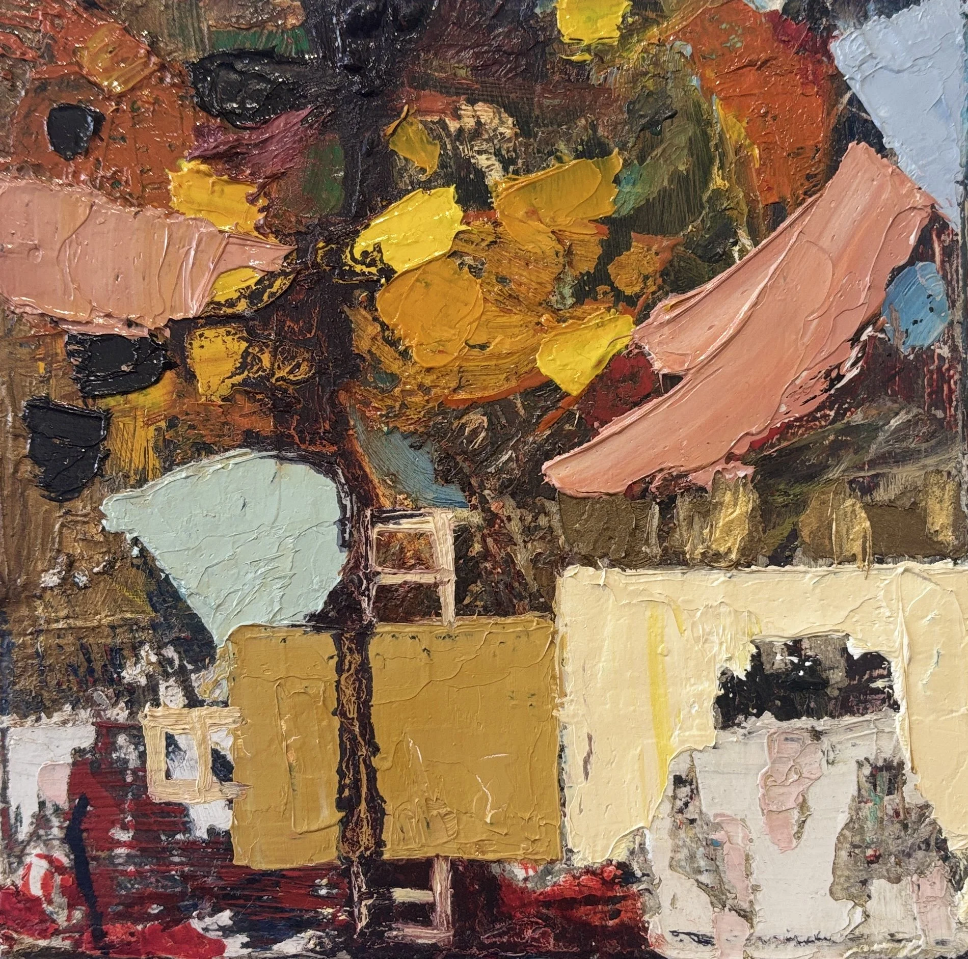 House proud,
oil on canvas, 15 × 15 cm, 2026