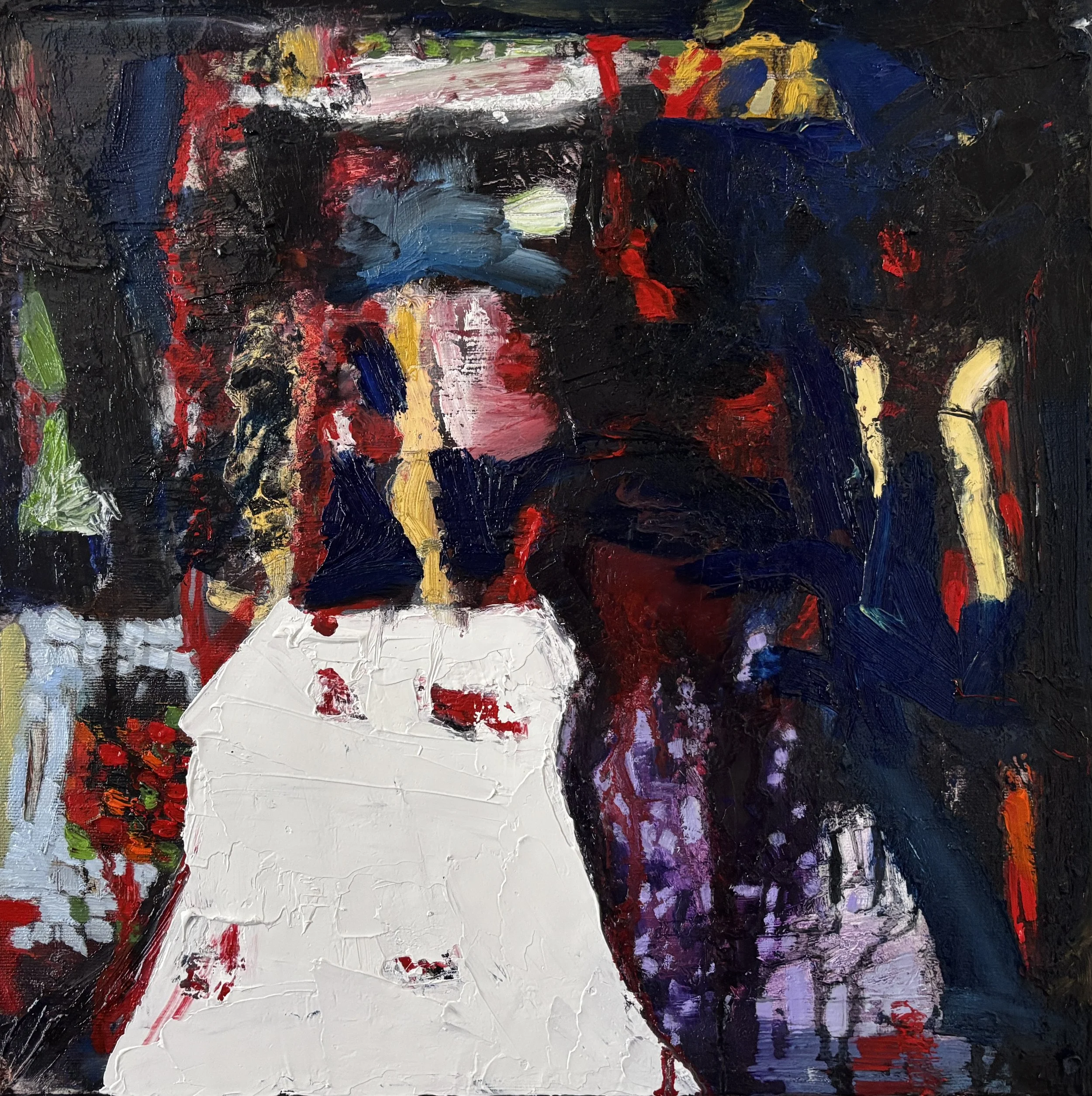 We’re moving he said, but we already had
oil on canvas, 40 × 40 cm, 2025–2026