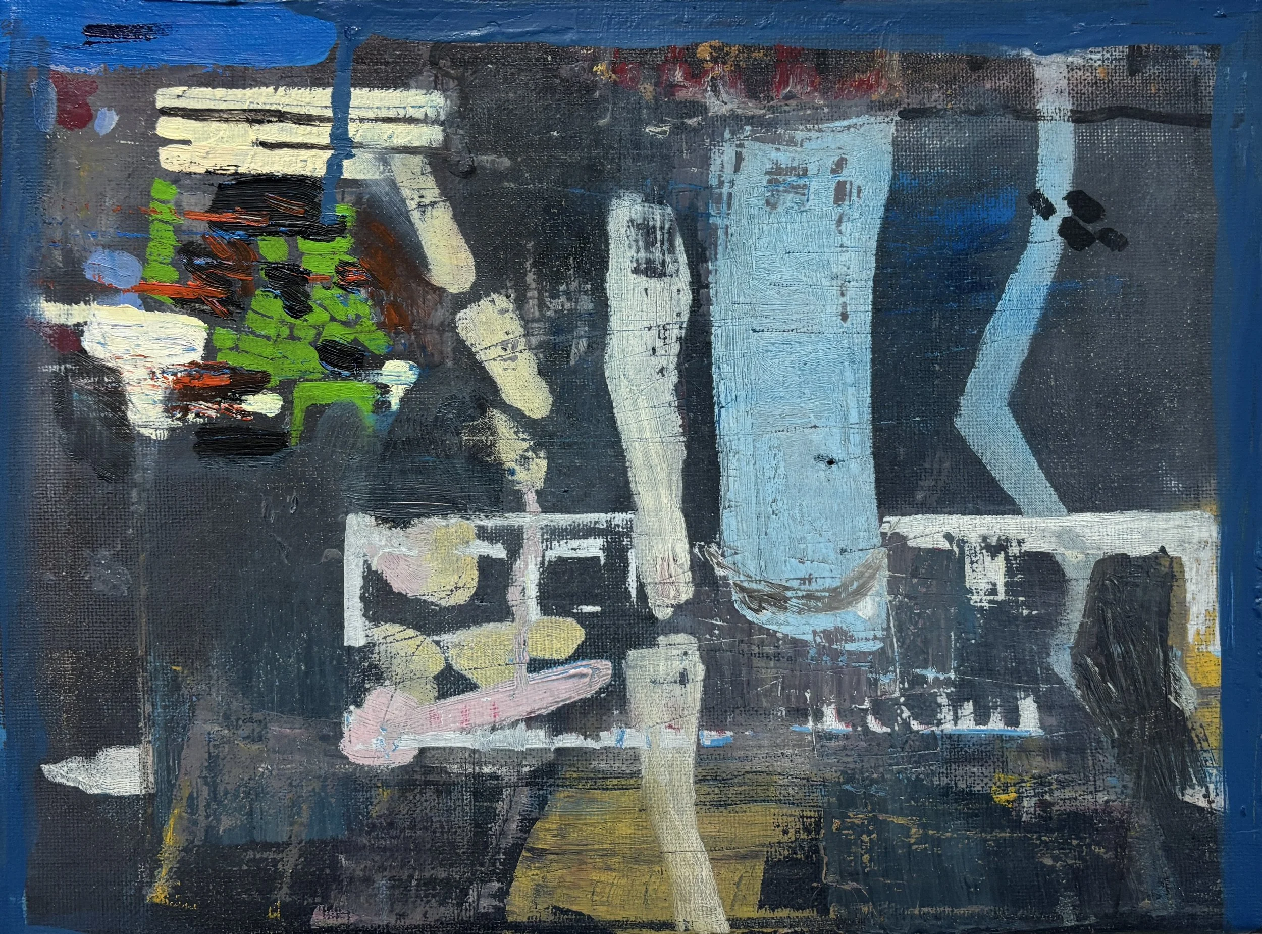 One night in Berlin,
oil on canvas, 21.5 × 30 cm, 2025