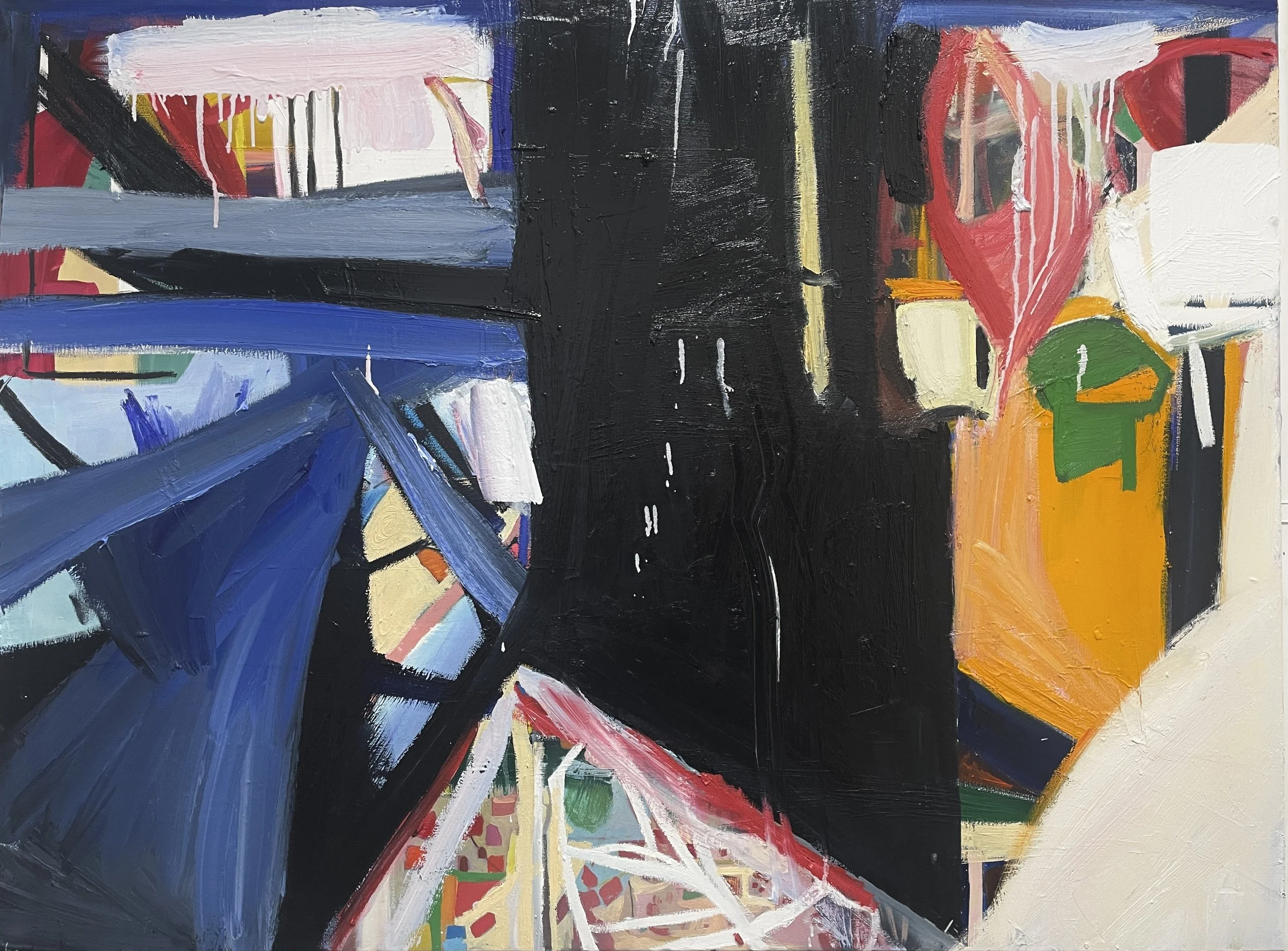See you in the abyss,
oil on canvas, 96 × 121 cm, 2024