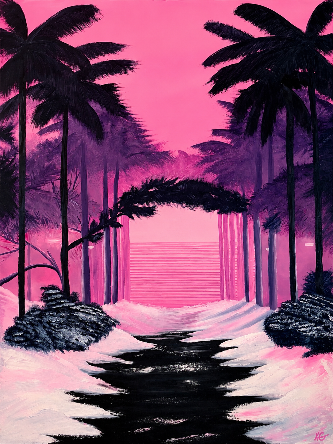 SNOWY PALMS